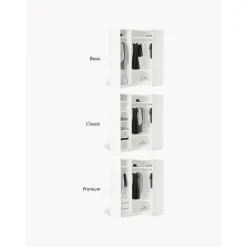 Armario Esquinero Modular Leon, 3 Puertas (165 Cm), Diferentes Variantes