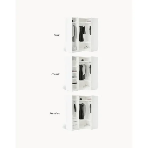 Armario Esquinero Modular Leon, 3 Puertas (165 Cm), Diferentes Variantes