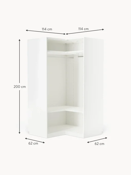 Armario Esquinero Modular Charlotte, 2 Puertas (115 Cm), Diferentes Variantes