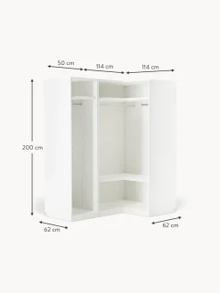 Armario Esquinero Modular Simone, 3 Puertas (165 Cm), Diferentes Variantes