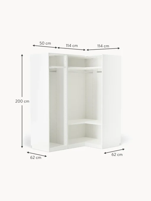 Armario Esquinero Modular Simone, 3 Puertas (165 Cm), Diferentes Variantes