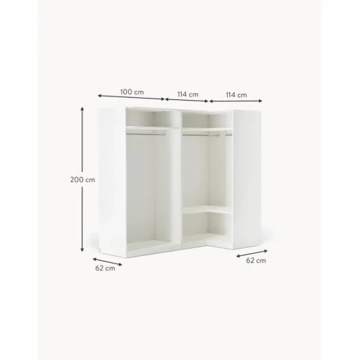 Armario Esquinero Modular Charlotte, 4 Puertas (215 Cm), Diferentes Variantes
