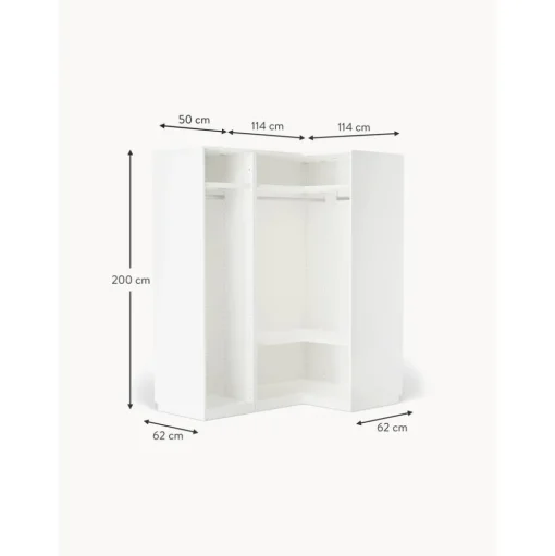 Armario Esquinero Modular Leon, 3 Puertas (165 Cm), Diferentes Variantes