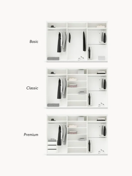 Armario Modular Charlotte, 3 Puertas Correderas (300 Cm), Diferentes Variantes