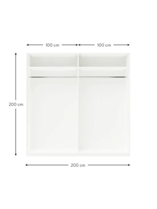 Armario Modular Leon, 4 Puertas (200 Cm), Diferentes Variantes