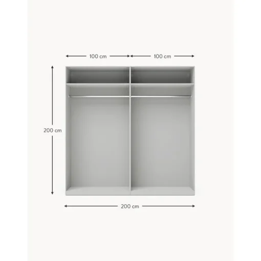 Armario Modular Leon, 4 Puertas (200 Cm), Diferentes Variantes