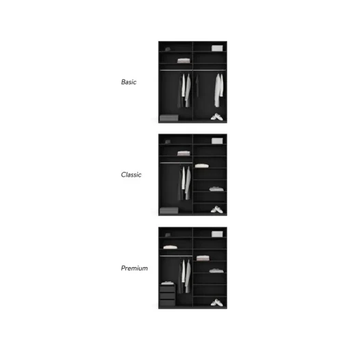 Armario Modular Leon, 4 Puertas (200 Cm), Diferentes Variantes