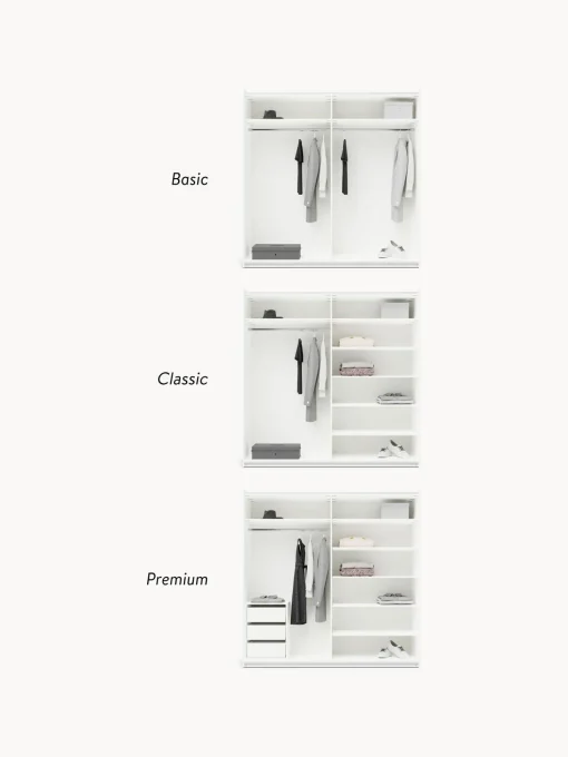 Armario Modular Leon, 2 Puertas Correderas (200 Cm), Diferentes Variantes