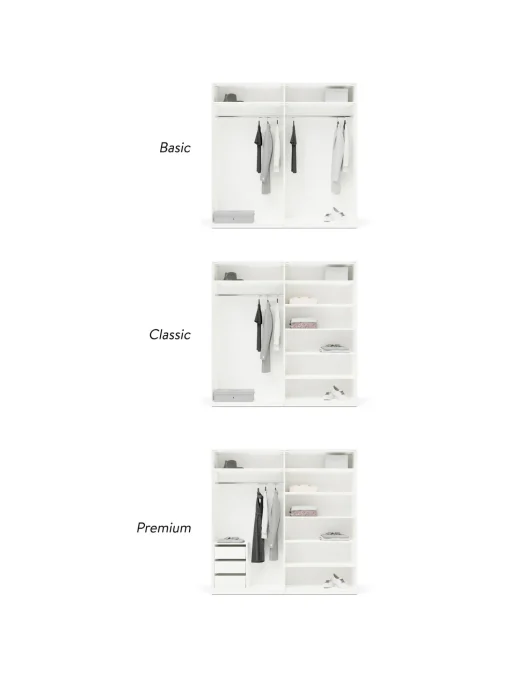 Armario Modular Leon, 4 Puertas (200 Cm), Diferentes Variantes