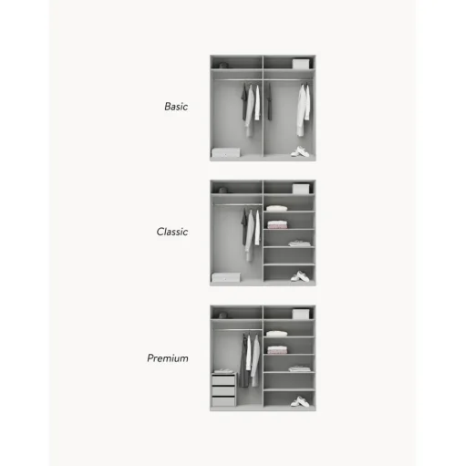 Armario Modular Leon, 4 Puertas (200 Cm), Diferentes Variantes