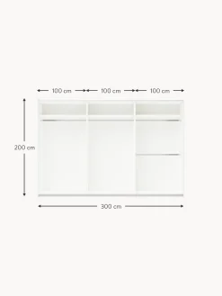 Armario Modular Simone, 3 Puertas Correderas (300 Cm), Diferentes Variantes