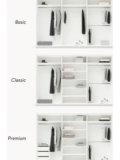 Armario Modular Simone, 3 Puertas Correderas (300 Cm), Diferentes Variantes