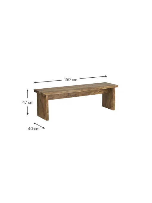 Banco De Madera De Mango Berrie