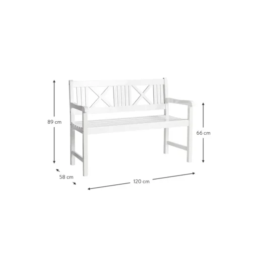 Banco Grande De Madera Para Exterior Rosenborg