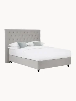 Cama Continental De Terciopelo Premium Pheobe