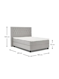 Cama Continental De Terciopelo Premium Pheobe