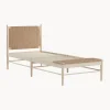 Cama De Madera Con Cabecero De Yute Kopenhamn