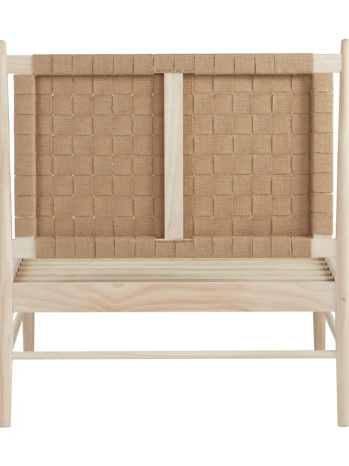 Cama De Madera Con Cabecero De Yute Kopenhamn