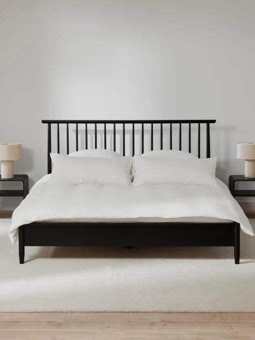 Cama De Madera De Pino Maciza Windsor, Con Cabecero