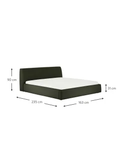 Cama Tapizada Cloud, Con Espacio De Almacenamiento