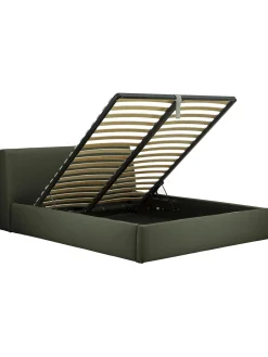 Cama Tapizada Cloud, Con Espacio De Almacenamiento