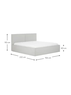 Cama Tapizada Dream, Con Espacio De Almacenamiento