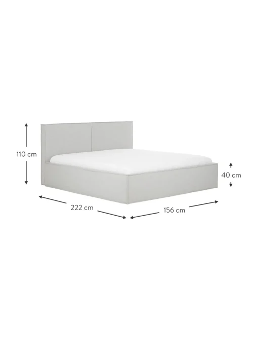 Cama Tapizada Dream, Con Espacio De Almacenamiento