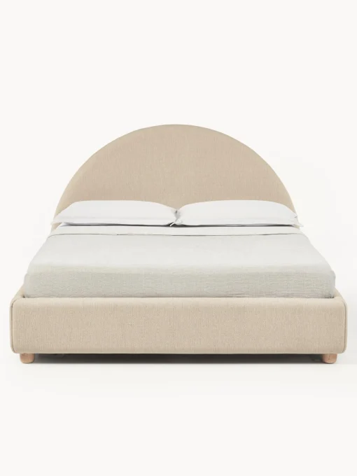 Cama Tapizada Ebba, Con Espacio De Almacenamiento