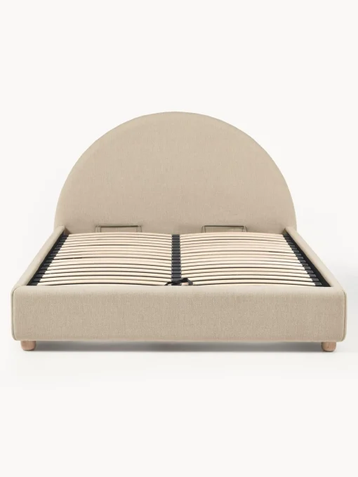 Cama Tapizada Ebba, Con Espacio De Almacenamiento