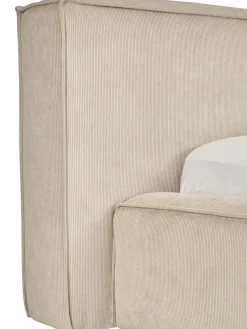 Cama Tapizada En Pana Lennon