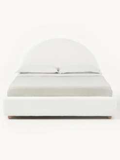 Cama Tapizada En Tejido Boucle Ebba, Con Espacio De Almacenamiento