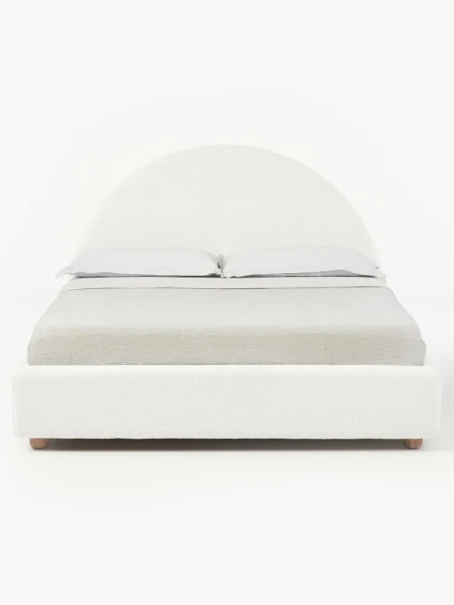 Cama Tapizada En Tejido Boucle Ebba, Con Espacio De Almacenamiento