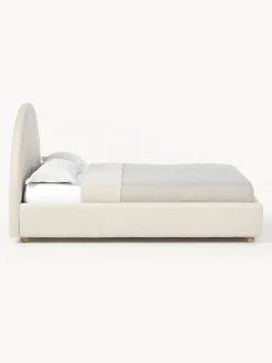 Cama Tapizada En Tejido Boucle Ebba, Con Espacio De Almacenamiento