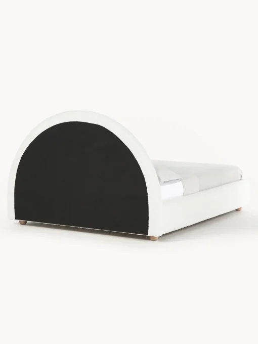 Cama Tapizada En Tejido Boucle Ebba, Con Espacio De Almacenamiento