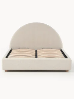 Cama Tapizada En Tejido Boucle Ebba, Con Espacio De Almacenamiento