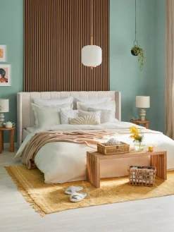 Cama Tapizada En Terciopelo Dusk