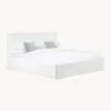 Cama Tapizada Feather, Con Espacio De Almacenamiento