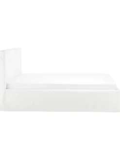 Cama Tapizada Feather, Con Espacio De Almacenamiento