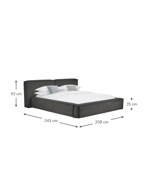 Cama Tapizada Lennon