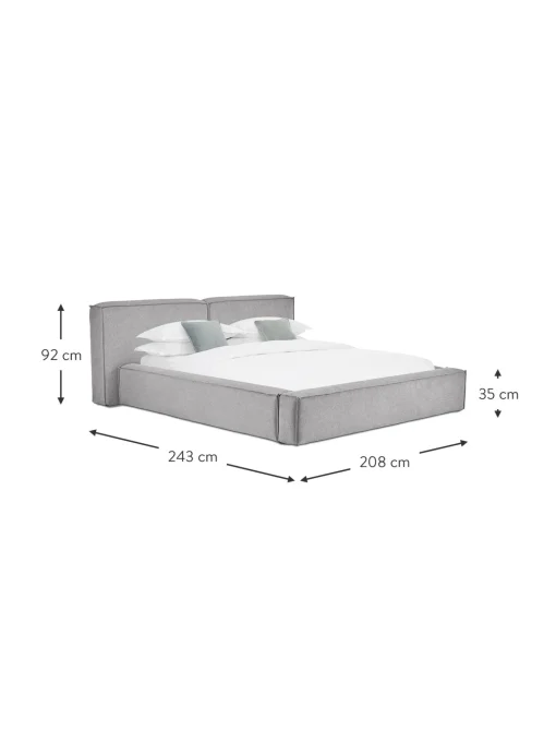 Cama Tapizada Lennon