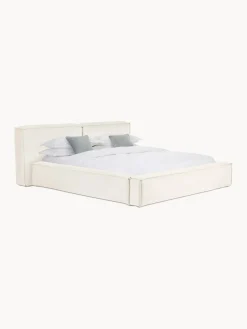 Cama Tapizada Lennon, Con Espacio De Almacenamiento