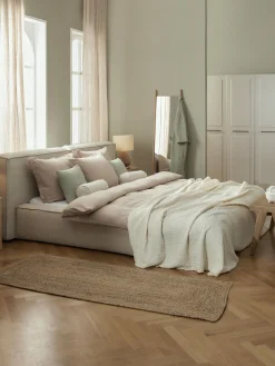 Cama Tapizada Lennon, Con Espacio De Almacenamiento