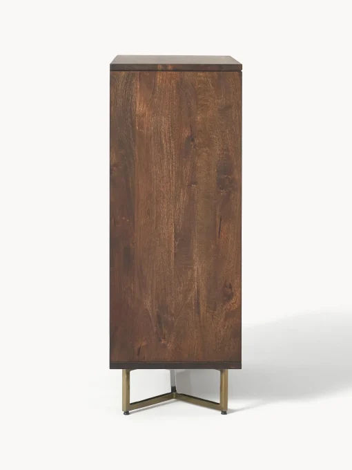 Chiffonnier Con Cajones Y Puertas De Madera De Mango Maciza Luca