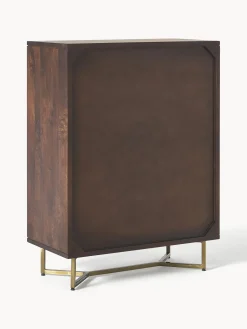 Chiffonnier Con Cajones Y Puertas De Madera De Mango Maciza Luca