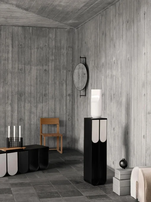 Columna Decorativa De Metal Curved