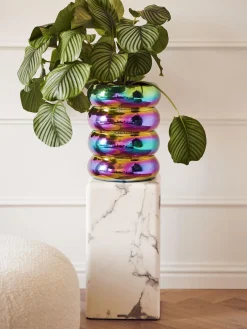 Columna Decorativa En Aspecto Marmol Look