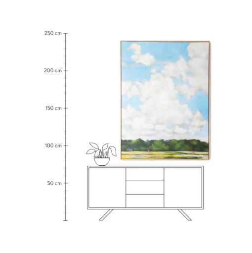 Cuadro En Lienzo Pintado A Mano Dutch Sky