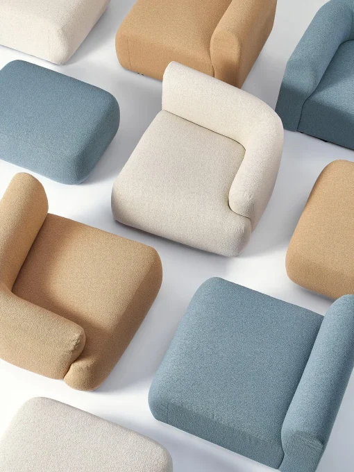 Divan Modular En Tejido Boucle Sofia