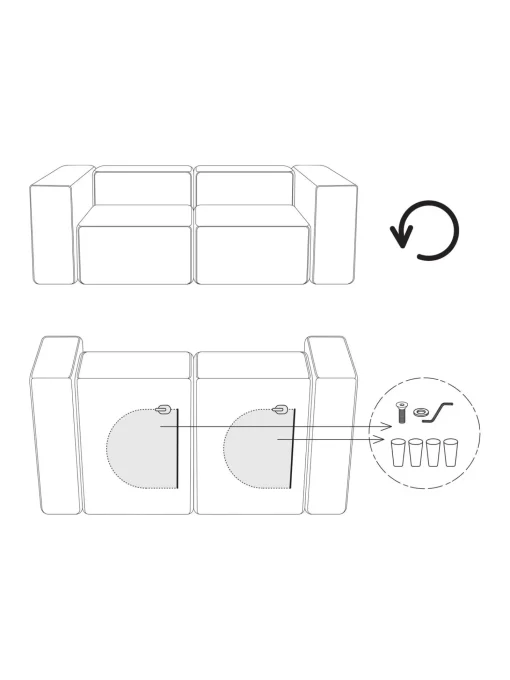 Divan Modular Grande De Pana Lennon