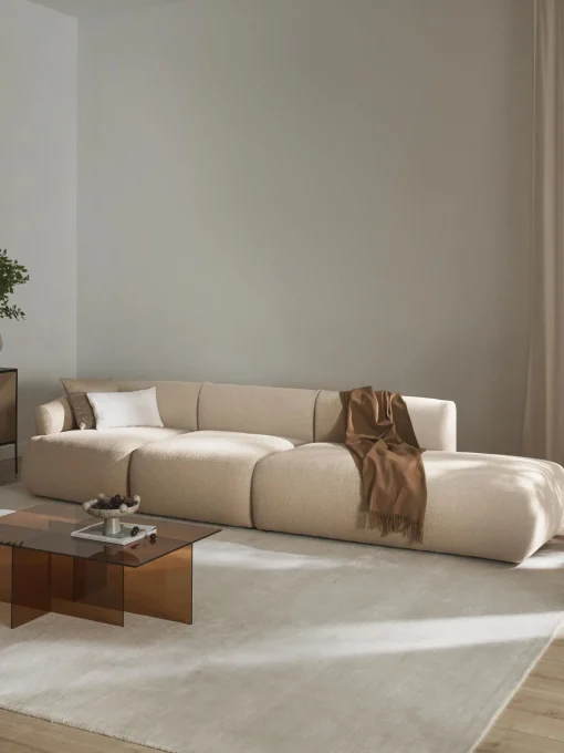 Divan Modular Grande En Tejido Boucle Sofia